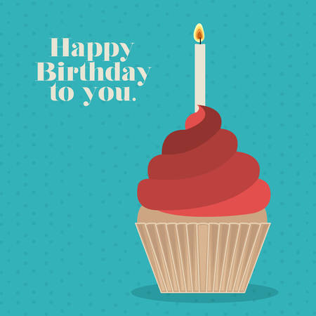 happy birthday design, vector illustration eps10 graphicのイラスト素材