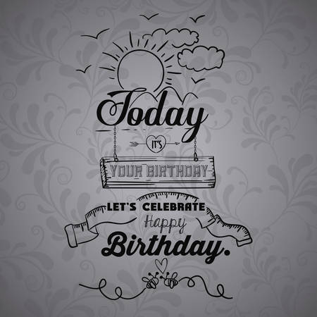 happy birthday design, vector illustration eps10 graphicのイラスト素材