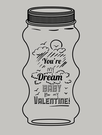 love message design, vector illustration eps10 graphicのイラスト素材