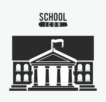 school icon design, vector illustration eps10 graphicのイラスト素材