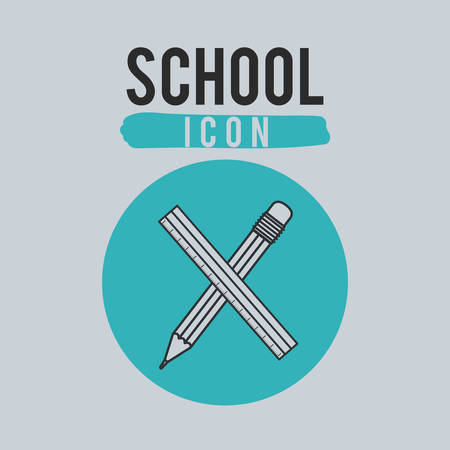 school icon design, vector illustration eps10 graphicのイラスト素材