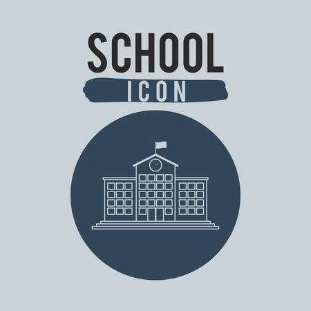school icon design, vector illustration eps10 graphicのイラスト素材