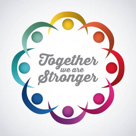 together concept design, vector illustration eps10 graphicのイラスト素材