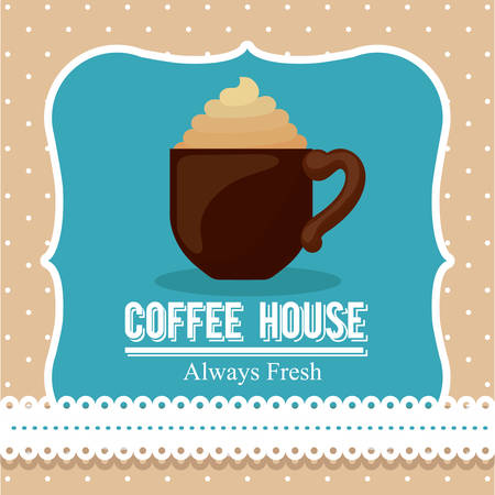 coffee house design, vector illustration eps10 graphicのイラスト素材