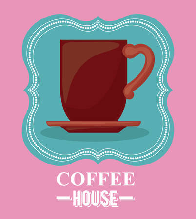 coffee house design, vector illustration eps10 graphicのイラスト素材