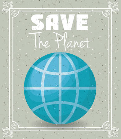 save the planet design, vector illustration eps10 graphicのイラスト素材