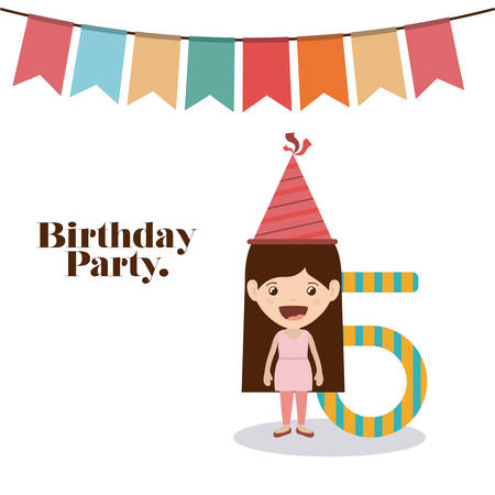 happy birthday design, vector illustration eps10 graphicのイラスト素材