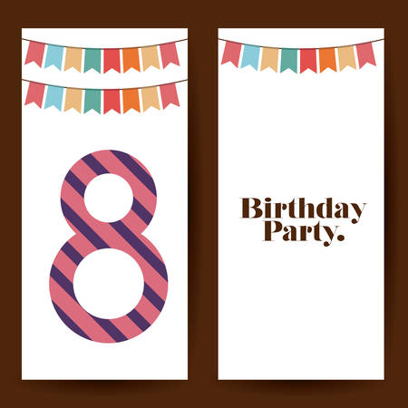 birthday party design, vector illustration eps10 graphicのイラスト素材