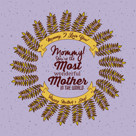 happy mothers day design, vector illustration  graphicのイラスト素材