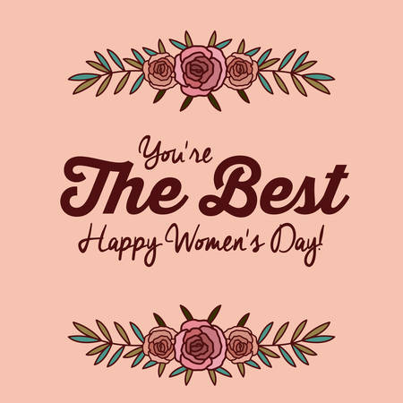 happy womens day design, vector illustration eps10 graphicのイラスト素材