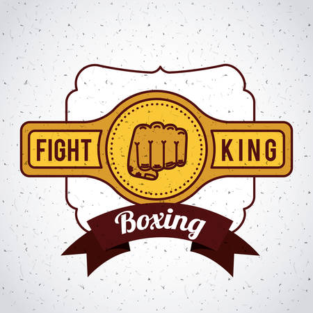 boxing sport design, vector illustration eps10 graphicのイラスト素材