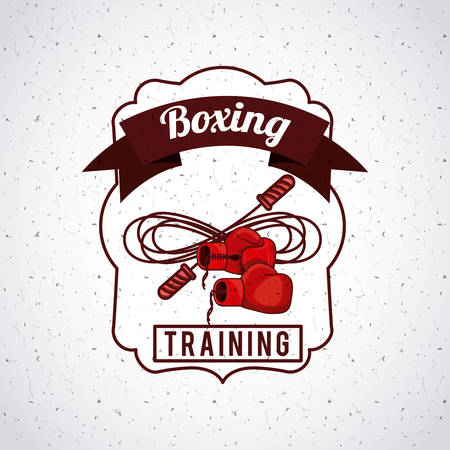 boxing sport design, vector illustration eps10 graphicのイラスト素材