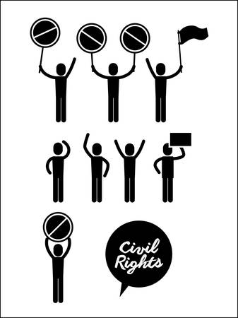 civil rights design, vector illustration eps10 graphicのイラスト素材