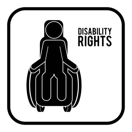 disability rights design, vector illustration eps10 graphicのイラスト素材