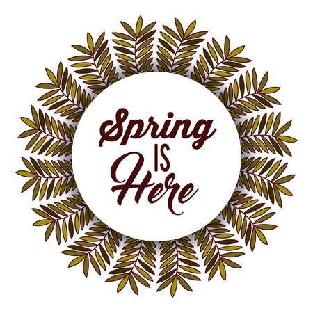 hello spring design, vector illustration eps10 graphicのイラスト素材