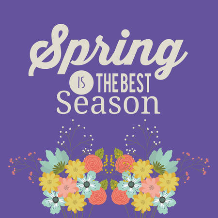 hello spring design, vector illustration eps10 graphicのイラスト素材