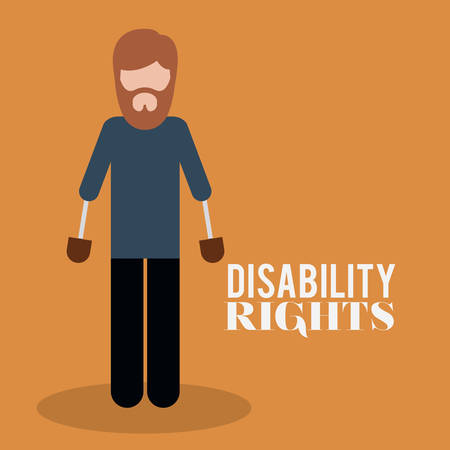 disability rights design, vector illustration eps10 graphicのイラスト素材