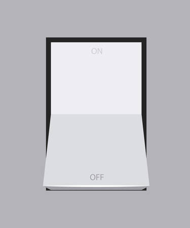 light switch design, vector illustration eps10 graphicのイラスト素材
