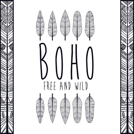 boho style design, vector illustration eps10 graphicのイラスト素材