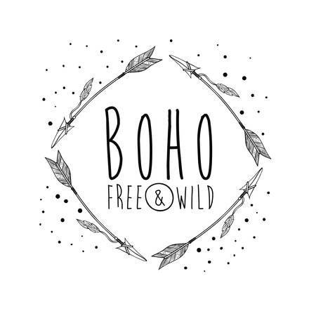 boho style design, vector illustration eps10 graphicのイラスト素材