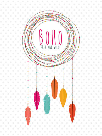 boho style design, vector illustration eps10 graphicのイラスト素材