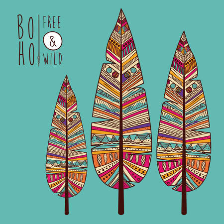 boho style design, vector illustration eps10 graphicのイラスト素材