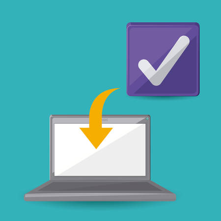 portable pc design, vector illustration eps10 graphicのイラスト素材