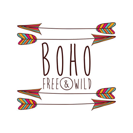 boho style design, vector illustration eps10 graphicのイラスト素材