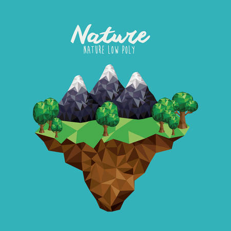 mountain low poly design, vector illustration eps10 graphicのイラスト素材