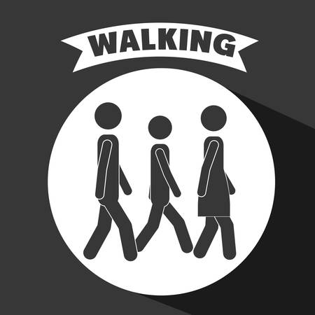 people walking design, vector illustrationのイラスト素材