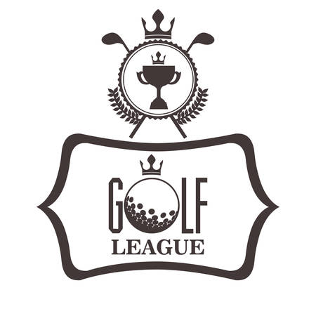golf league design, vector illustrationのイラスト素材
