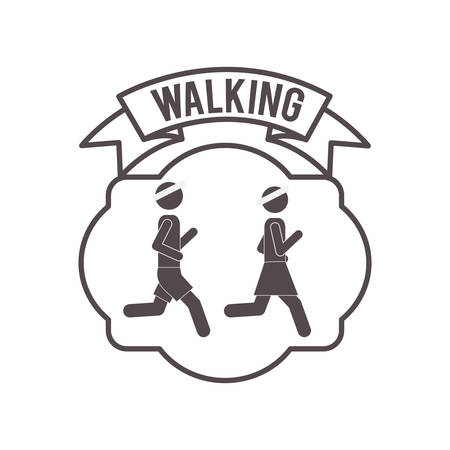 people walking design, vector illustrationのイラスト素材
