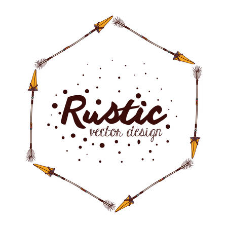 rustic style design, vector illustration eps10 graphicのイラスト素材