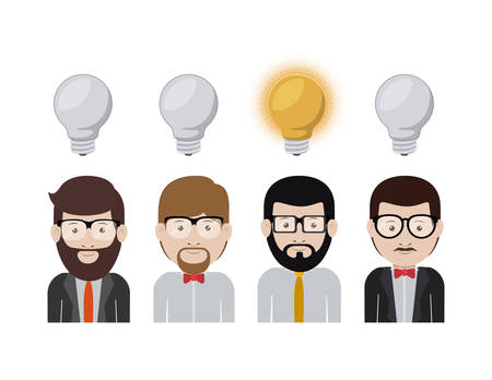 think people design, vector illustration eps10 graphicのイラスト素材