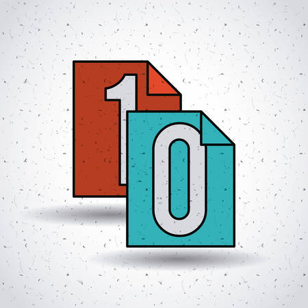 binary code  design, vector illustration eps10 graphicのイラスト素材