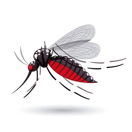 infectious gnat design, vector illustration eps10 graphicのイラスト素材
