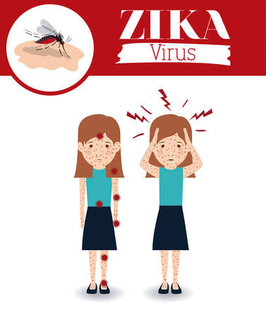 the Zika virus design, vector illustration eps10 graphicのイラスト素材