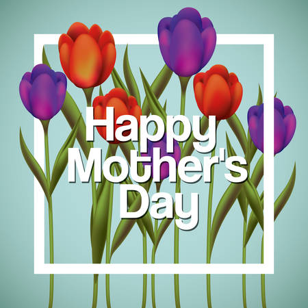 happy mothers day design, vector illustration eps10 graphicのイラスト素材