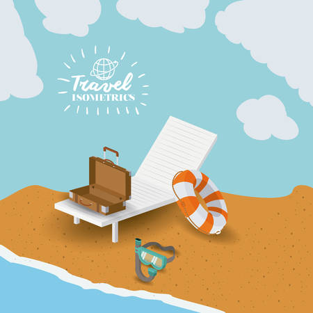 travel isometrics design, vector illustration eps10 graphicのイラスト素材