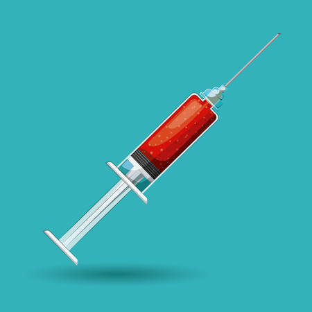 medical injection design, vector illustration eps10 graphicのイラスト素材