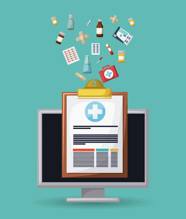 pharmacy store design, vector illustration eps10 graphicのイラスト素材