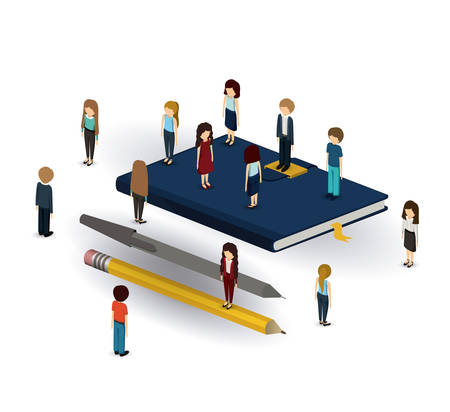 businesspeople isometrics design, vector illustration eps10 graphicのイラスト素材