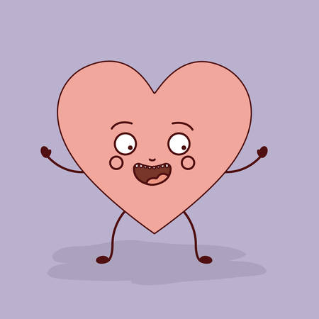 heart character design, vector illustration eps10 graphicのイラスト素材