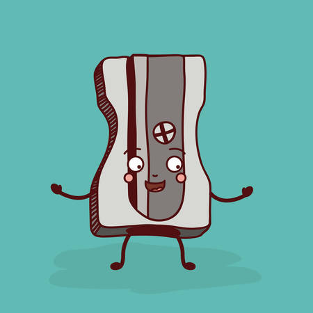 sharpener  character design, vector illustration eps10 graphicのイラスト素材