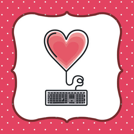 heart love design, vector illustration eps10 graphicのイラスト素材