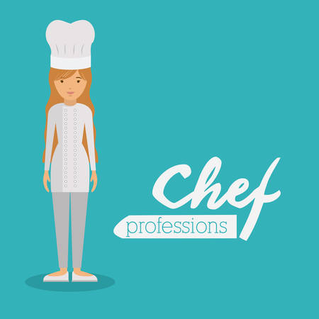 chef woman design, vector illustration eps10 graphicのイラスト素材