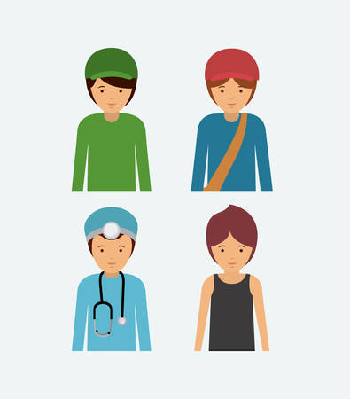 professional men design, vector illustration eps10 graphicのイラスト素材