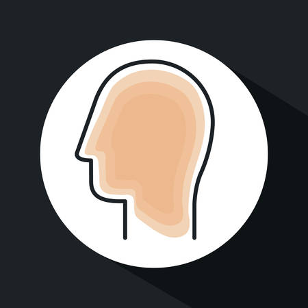 profile human design, vector illustration eps10 graphicのイラスト素材