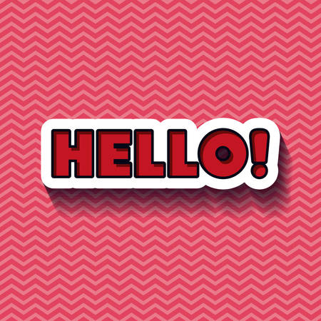 pop art message design, vector illustration eps10 graphicのイラスト素材