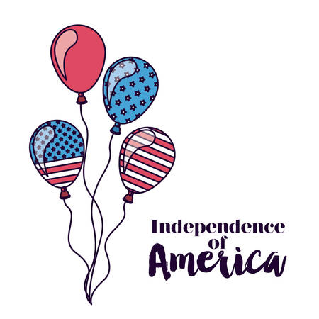 independence of america design, vector illustration eps10 graphicのイラスト素材